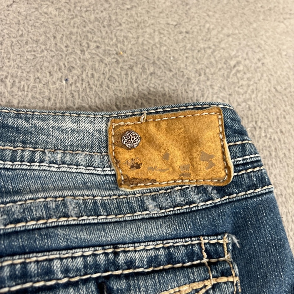 Silver Co. Pioneer Bootcut Jeans Womens 31x30" tag28x31 Flap Pocket Distressed - Picture 13 of 14